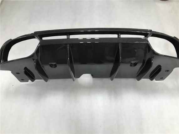 Alfa Romeo Giulia 2.7 Quadrifoglio Style Carbon Fiber Rear Diffuser Valance Splitter 2016 +