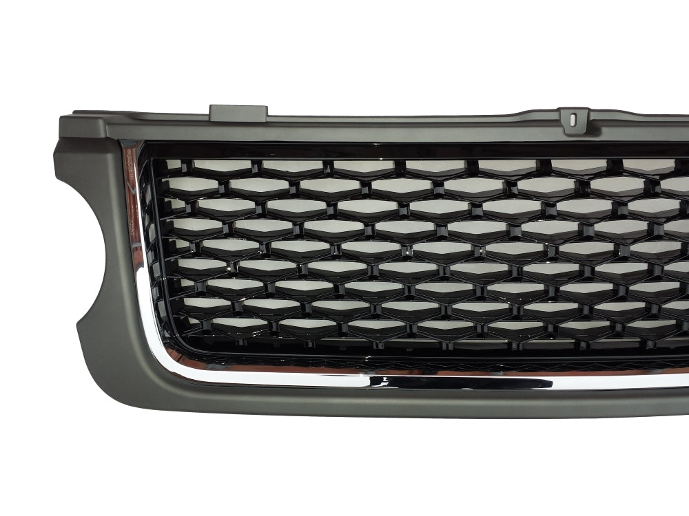 Range Rover Vogue Grey Black Chrome Autobiography Style Front Grille 2010-2012