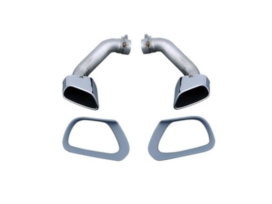 BMW X5 E70 X5 Square Stainless Steel Exhaust Tips 2010 - 2014