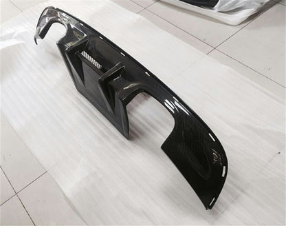 Jaguar X260 XF XFR XFR-S Style Carbon Fiber Rear Diffuser Valance 2016-2019